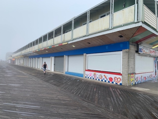 Ocean City Boardwalk Construction Exterior