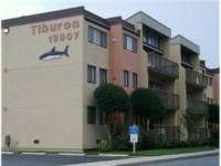 A condominium from the outside.